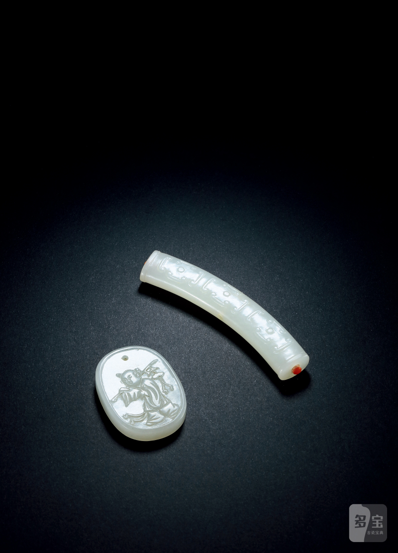 清乾隆白玉佩白玉璜